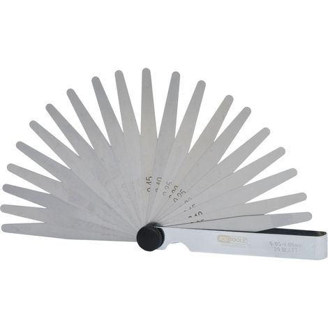 KS TOOLS Sonda de galgas 20 hojas 05-1 mm - 300.0600
