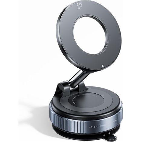 Support téléphone voiture magnétique ventouse 360°, fixation universelle smartphone (1/5)