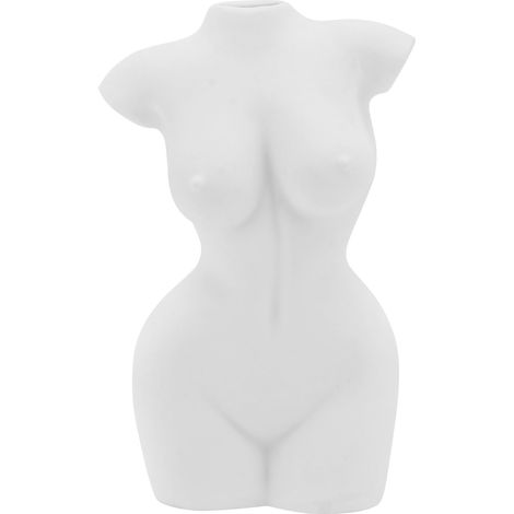 1 vase en résine représentant un corps humain féminin, pot pour plante grasse, statue grecque (1/5)