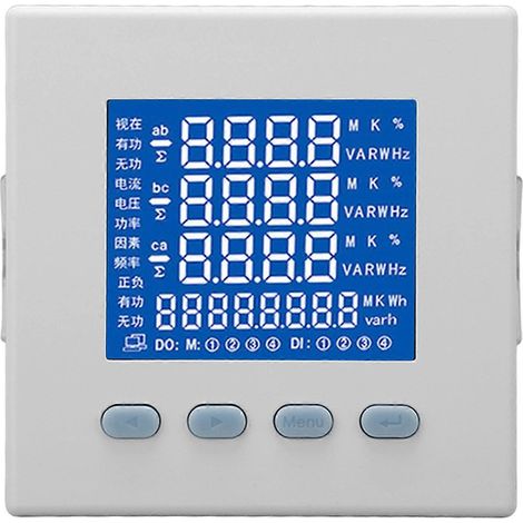 Compteur de courant et de tension triphasé, multifonctionnel, mesure RMS vraie, ampèremètre, voltmètre, 220 V CA