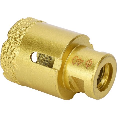 Foret Diamant M14 40mm pour Béton et Marbre, Couronne de Perçage Diamantée (1/5)