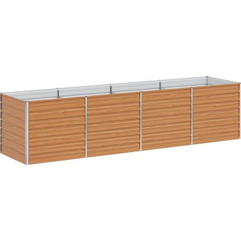 Maison Exclusive - Hochbeet Hellbraun 320 x 80 x 77 cm Verzinkter
