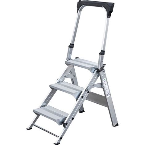 MUNK Klapp Treppe, mit klappbarem Bügel 3 Stufen (1/5)