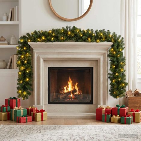 vidaXL Guirnalda de Navidad Verde 270 cm PVC 50 LED (1/5)