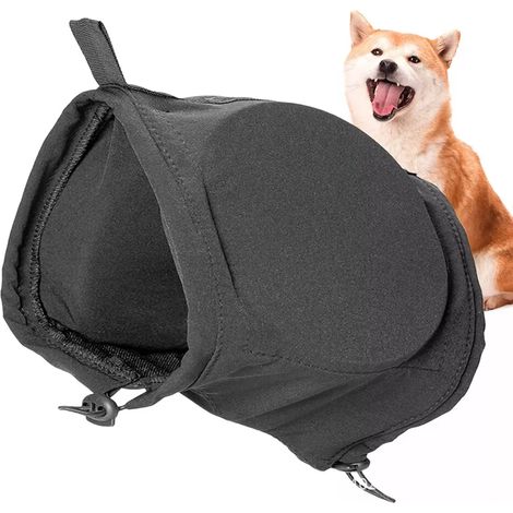 Geräuschunterdrückende Kopfhörer für Hunde mit verbessertem Gehörschutz. Verstellbare geräuschunterdrückende Kopfhörer (schwarz, Größe S).