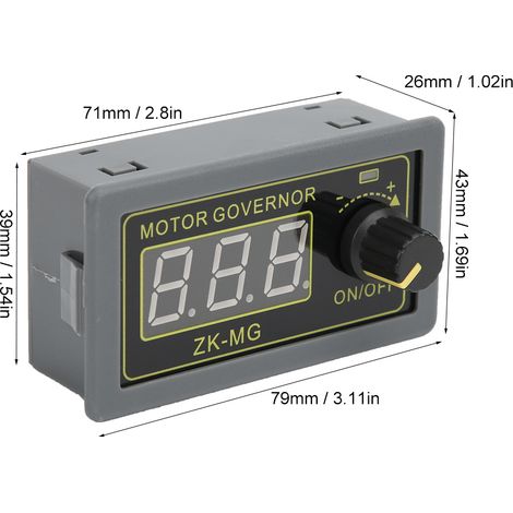 PWM-Gleichstrommotorsteuerung, Drehzahlregler, LED-Dimmer, Digitalanzeige-Encoder, 5 V, 12 V, 24 V (1/5)