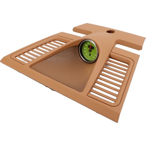 Tableau de bord supérieur central 970 552 151 01 6W0, garniture horloge de remplacement pour Panamera 2010-2016, teinte Beige Luxor (1/5)