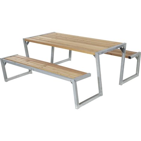 FRANKEL kaiserkraft, Ensemble table et bancs, longueur 1760 mm (1/5)