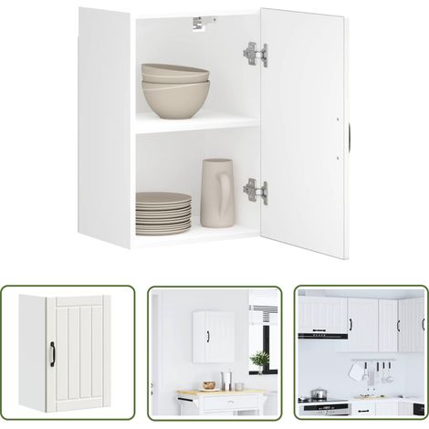 vidaXL Küchen-Hängeschrank Lucca Weiß Holzwerkstoff (1/5)