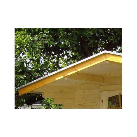 Larmier aluminium revêtu pour planches de pignon – Longueur 2 m – Vis de ferblantier incluses – Couleur anthracite – PGH (1/2)