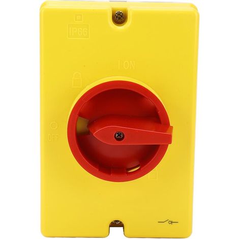 Interrupteur de déconnexion solaire 4P 415V 25A, isolateur PV, boîte étanche IP66 pour l'extérieur (1/5)