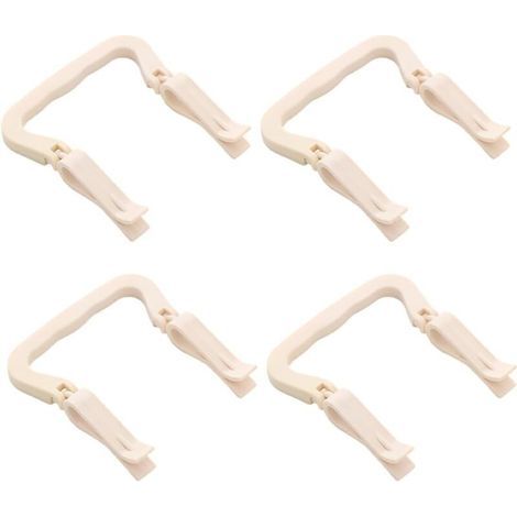 4 pièces Support sac poubelle Clip Fermeture poubelle Supports de pince à clip en plastique pour poubelle de poubelle de cuisine Poubelle Clip (1/5)