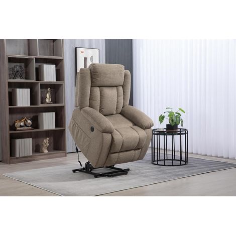 Sillón Relax Eléctrico CaliforniaElevaPersonasCapuchino (1/4)