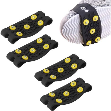 2 paires de couvre-chaussures antidérapants pour crampons d'escalade (1/3)
