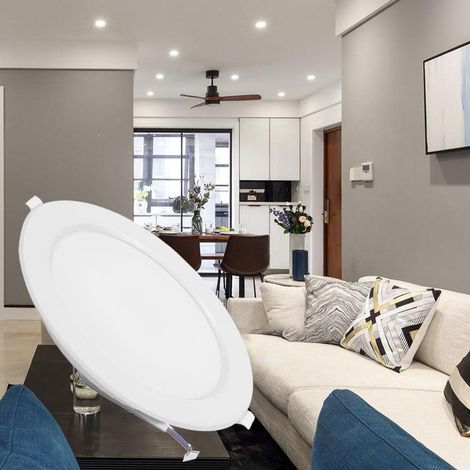 Spot encastrable LED 6 pouces 18 W à lumière blanche écoénergétique 6500 K pour la maison, l'hôtel et les centres commerciaux. (1/5)