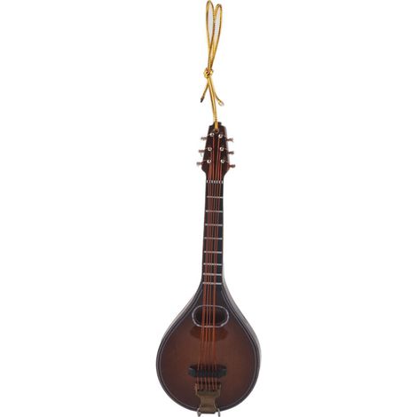 Miniatur-Mandoline aus Holz, dekoratives Musikinstrument, Geschenk, Sammlerstück, 12 cm (1/5)