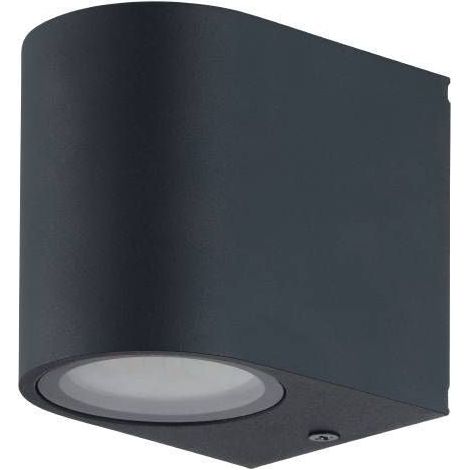 Luminaire extérieur Eglo Medellin verre anthracite L 9 cm GU10 IP44 réf. 33442 (1/3)