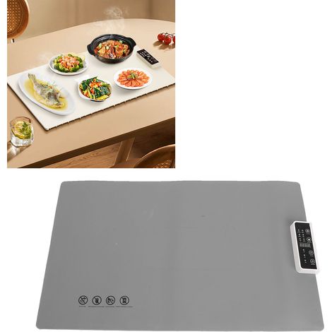 Calentador eléctrico de alimentos con 5 ajustes de temperatura y temporizador, enchufe europeo, color gris. (1/5)