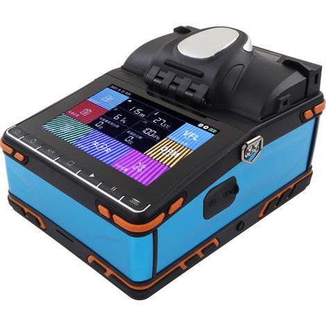 Automatisches Glasfaser-Spleißgerät mit Touchscreen, 6 Motoren, 100–240 V, EU-Stecker