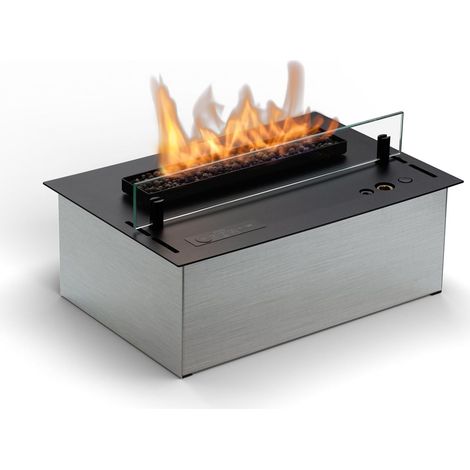 MF - Quemador bioetanol automático empotrable Senso Burner 2,5 kW para interior sin salida de humos (1/5)