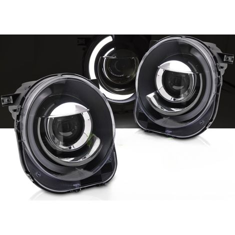 Paire de feux phares Jeep Renegade de 2014 a 2018 LTI LED Noir-41387004