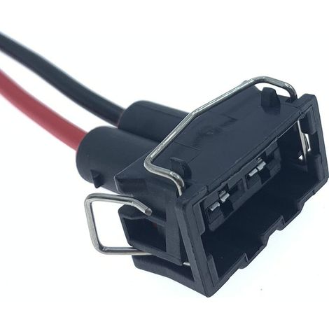 357972772/357972782 are suitable for automotive connectors, specifically for Volkswagen electronic fan wiring harnesses (male and female). (1/4)