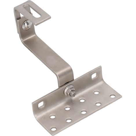 Support de fixation panneau solaire en inox, longueur réglable, orientation 180°, résistance à la corrosion, montage toiture photovoltaïque (1/5)