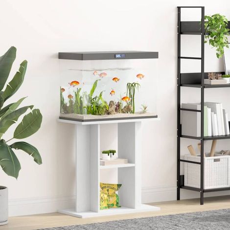 Weißer Aquarienunterschrank 60x30x60 cm aus Holzwerkstoff (1/5)