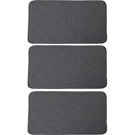 Housse de canapé inclinable, design antidérapant, protection durable, 3Pcs Gris foncé (1/2)