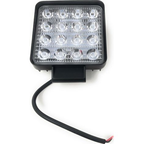 Faro 48W Quadrato Faretto Led Da Lavoro 16 Led Da 3W Di Profondità Auto Barca