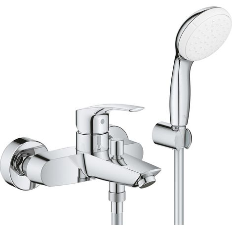 GROHE EH-Wannenbatt. Eurosmart 333023 Wandmontage mit Brausegarnitur chrom, 33302003 (1/3)