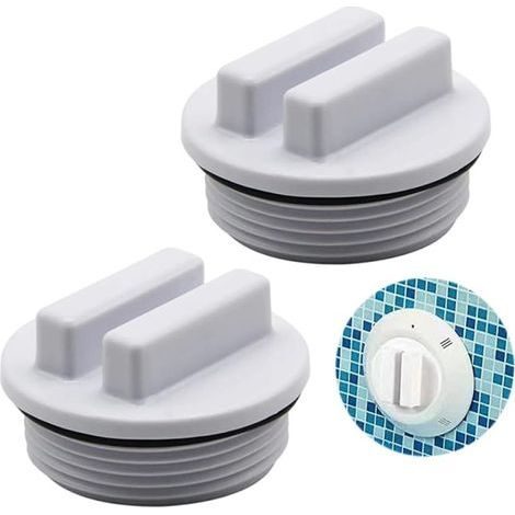 2 Pièces Bouchon Piscine,Bouchon d'hivernage pour Piscine, Clapet Skimmer Piscine,Ensemble De Bouchons De Piscine d'hiver,Bouchon De Congélation pour Conduite De Retour (1/5)