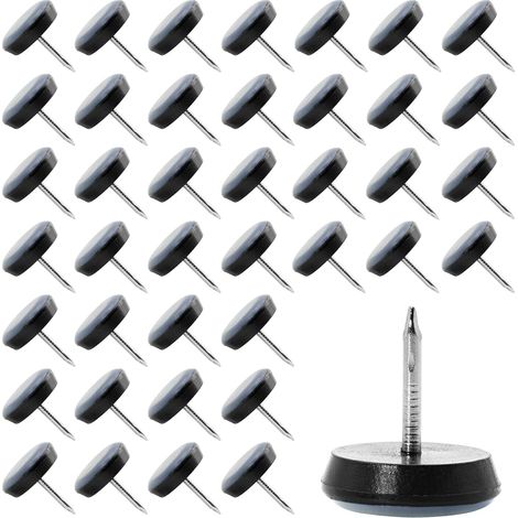 – Lot de 40 patins en téflon 19mm pour meubles – Réduction du bruit et protection des sols en bois et carrelage – Installation facile (1/5)