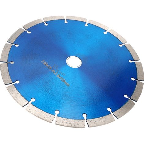 Lame de scie circulaire diamantée, bleue, multi-usages, pour béton, granit et marbre, 230 mm (1/5)