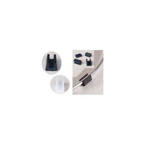 32pcs Patin Pied Chaise,Chaise Jambe Caps Silicone Tube Pince,Protection Plancher Meuble Forme U en Plastique Chaise Casquettes(10mm)