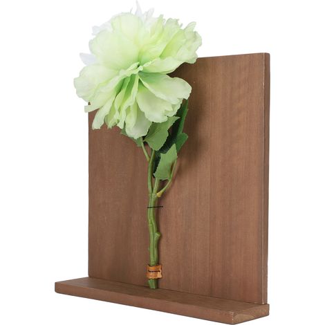 Hängende künstliche Blumenwanddekoration mit Holzschild für Wohn- und Schlafzimmer (1/5)