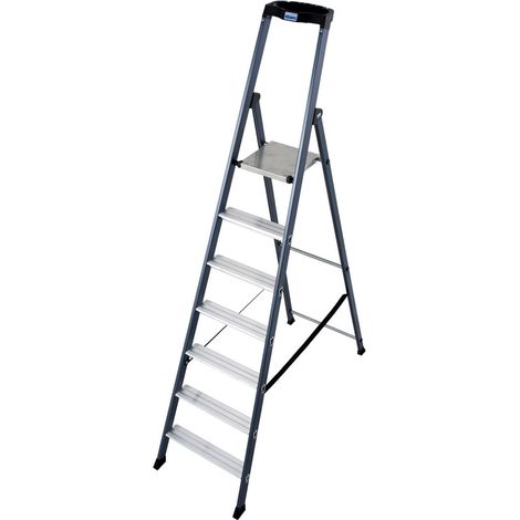 Krause SePro S Stufenstehleiter eloxiert 7 Stufen (1/5)