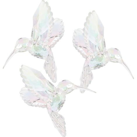 3 Stück Acryl Vogelornament Hängende Dekoration mit Motiv