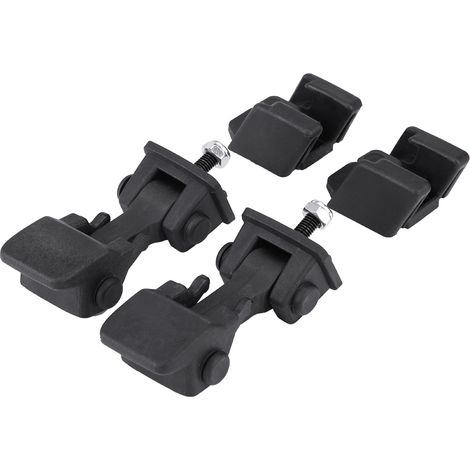 2x Motorhaubenverriegelungen mit Sicherheitshalterungen für Jeep Wrangler TJ 97-06, 55176636AD 55395652AC (1/5)