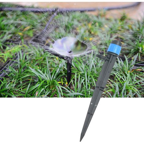 Blaue 50er-Packung Mikrosprinkler für Tropfbewässerung, 360°-Sprinkler, 8-teilig
