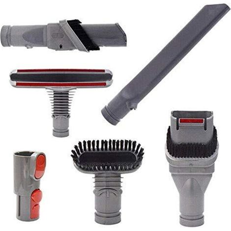 Parts for vacuum cleaners V8 and V10: hard brush connector, cleaning adapter, 6 parts (1/4)