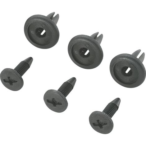 TRU COMPONENTS TC-10820832 Spreizniete Loch-Ø 6.3 mm Schwarz 100 St.