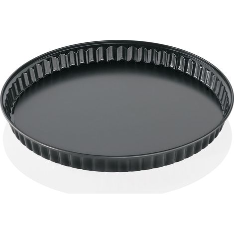 Teglia da forno Kuchenprofi Pâtissier con fondo removibile, diametro 28 cm, nera (1/2)
