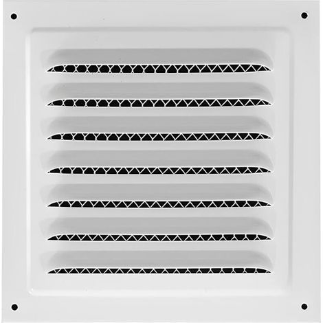 Square ventilation grille 20 x 20 cm for bathroom, office, kitchen with mosquito net (1/5)