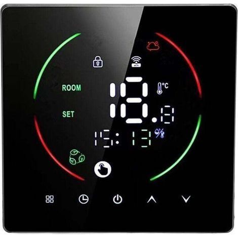 Thermostat intelligent pour chauffe-eau et chaudière – Écran tactile couleur LED – Charge 3 A – Précision ±1 °C – Installation facile - V-240 (1/4)