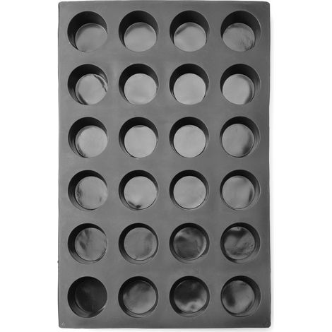 Silikonform für Pralinen, Mousse, Gebäck 570 x 375 mm - Muffins (1/5)