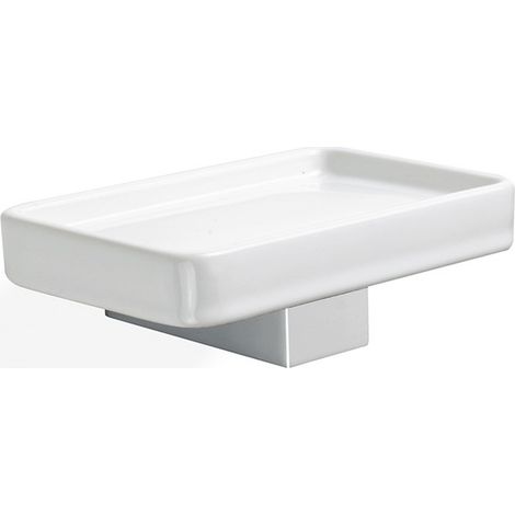 STILHAUS Gea porta sapone ceramica cromato codice prod: 000GE0908