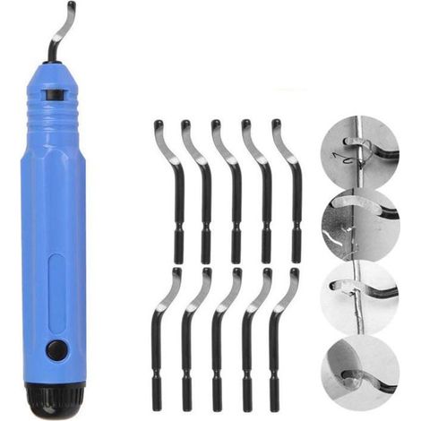 Professionelles Entgratungswerkzeug mit rotierendem Schneidkopf BK3010 BS1010 Kunststoffschneidmesser BS1018 Metall (1/4)