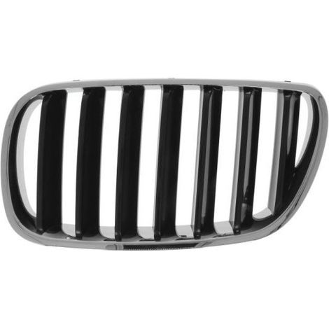 Grille de calandre avant gauche chromée et noire BMW X3 1 E83 phase 2 2006-2010