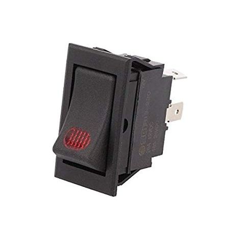 Wippschalter mit Kontrollleuchte Led 12Vdc OFF-ON Groß